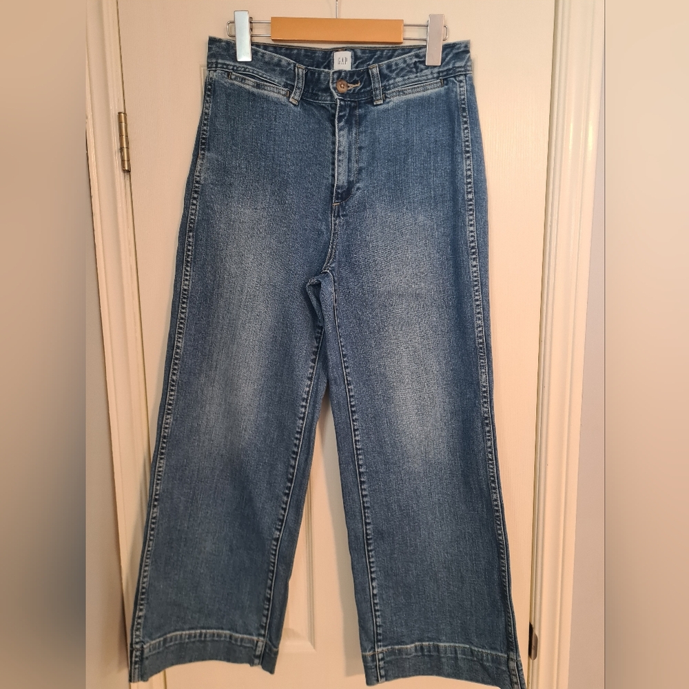 GAP Women's High Rise Wide Leg Crop 4/27